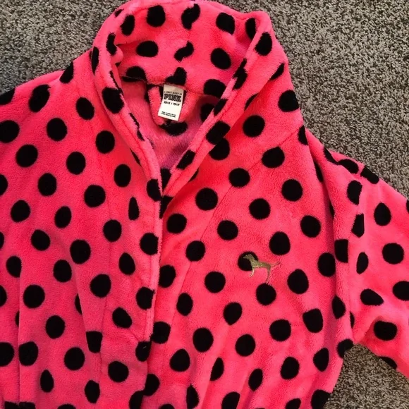 PINK Short Cozy Robe - Picture 3 of 7